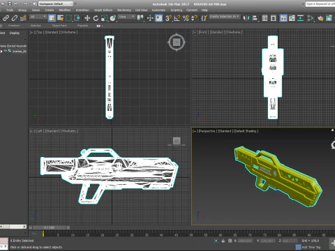 Antidrone Rifle electronic counter-UAV device KVERTUS AD MW 3D Model