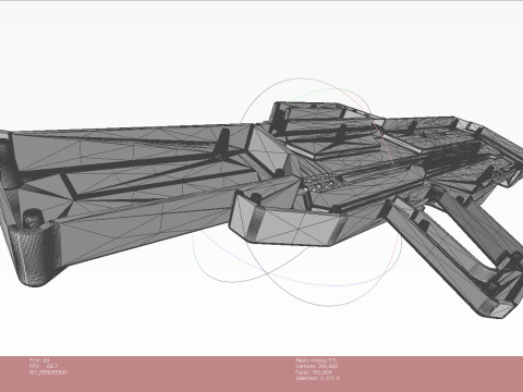 Antidrone Rifle electronic counter-UAV device KVERTUS AD MW Modelo 3D