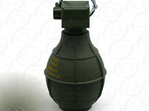 German DM61 DM61A1 hand grenade assembly moulage 3D Model