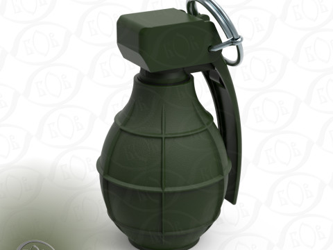 German DM61 DM61A1 hand grenade assembly moulage 3Dモデル
