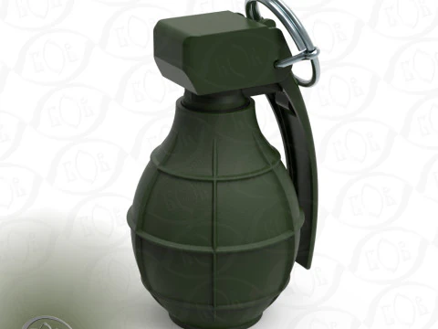 German DM61 DM61A1 hand grenade assembly moulage 3D Model
