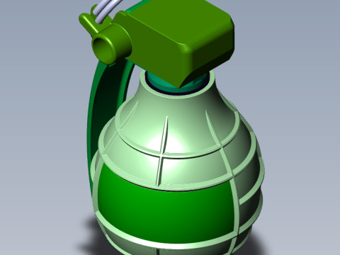 German DM61 DM61A1 hand grenade assembly moulage 3Dモデル