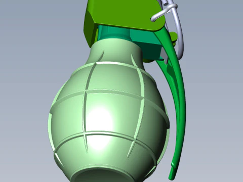 German DM61 DM61A1 hand grenade assembly moulage 3D Model