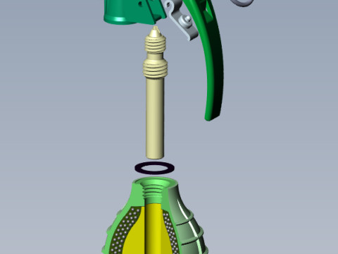 German DM61 DM61A1 hand grenade assembly moulage 3Dモデル