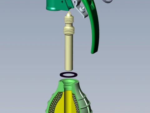 German DM61 DM61A1 hand grenade assembly moulage 3D Model