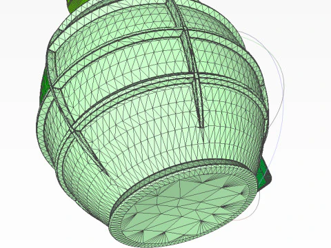 German DM61 DM61A1 hand grenade assembly moulage 3D Model