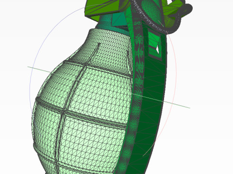 German DM61 DM61A1 hand grenade assembly moulage 3Dモデル