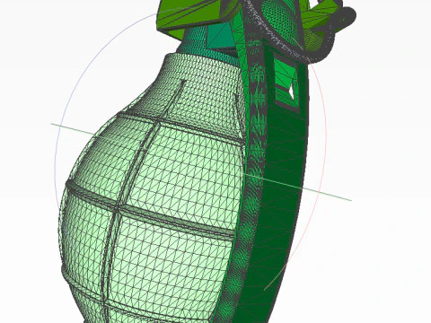 German DM61 DM61A1 hand grenade assembly moulage 3D Model