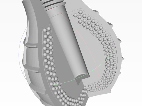 German DM61 DM61A1 hand grenade assembly moulage 3Dモデル