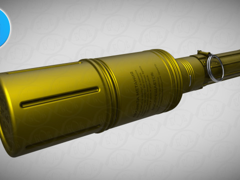RKG 3 Soviet hand antitank cumulative grenades 3dprinable moulage 3D 模型
