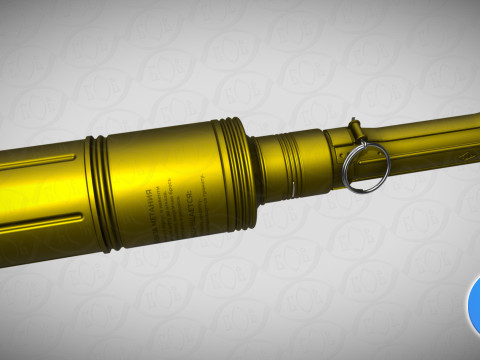 RKG 3 Soviet hand antitank cumulative grenades 3dprinable moulage 3D 模型