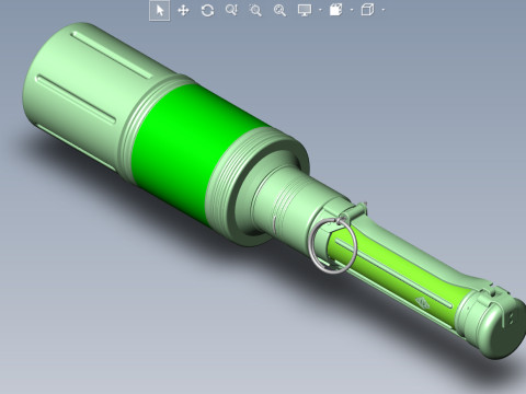RKG 3 Soviet hand antitank cumulative grenades 3dprinable moulage 3D 模型