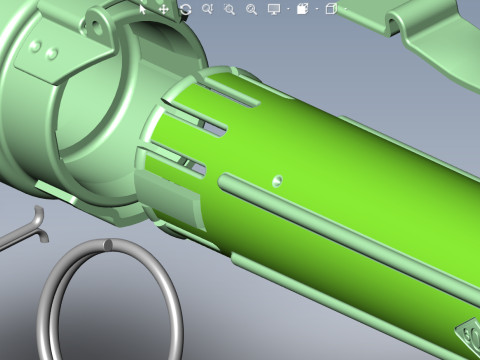 RKG 3 Soviet hand antitank cumulative grenades 3dprinable moulage 3D 模型