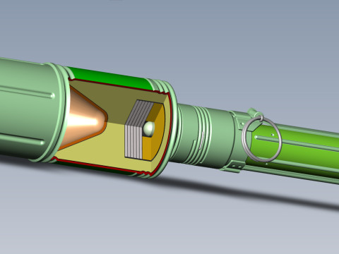 RKG 3 Soviet hand antitank cumulative grenades 3dprinable moulage 3D 模型