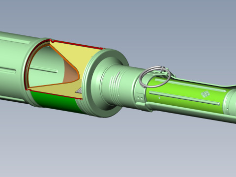 RKG 3 Soviet hand antitank cumulative grenades 3dprinable moulage 3D 模型