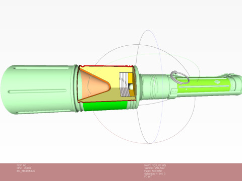RKG 3 Soviet hand antitank cumulative grenades 3dprinable moulage 3D 模型