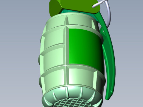 German DM51 hand grenade assembly printable moulage 3D Модель