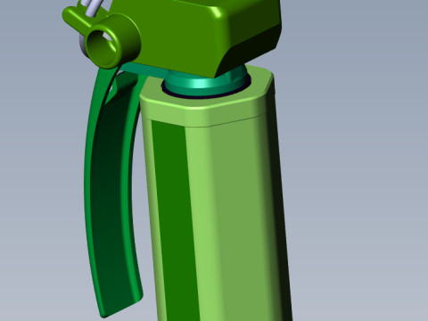 German DM51 hand grenade assembly printable moulage 3D Модель