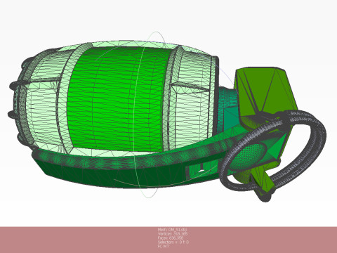 German DM51 hand grenade assembly printable moulage 3D Модель