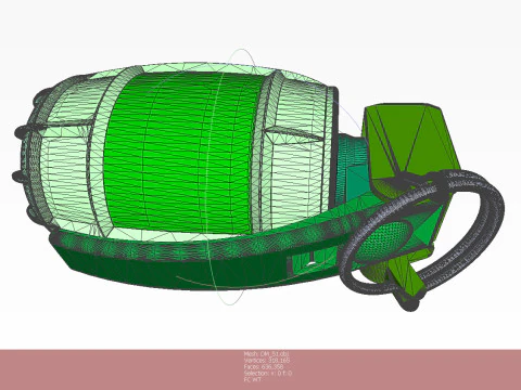 German DM51 hand grenade assembly printable moulage 3D Model