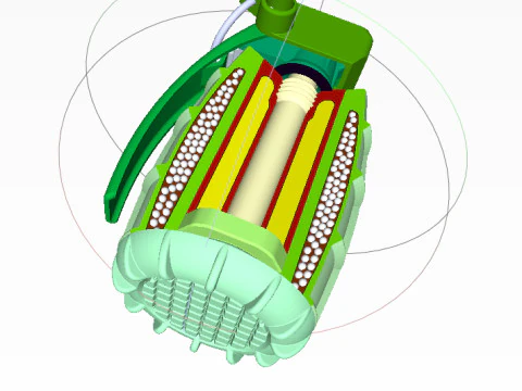 German DM51 hand grenade assembly printable moulage 3D Model