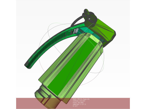 German DM51 hand grenade assembly printable moulage 3D Модель