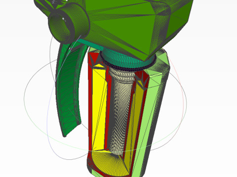 German DM51 hand grenade assembly printable moulage 3D Модель
