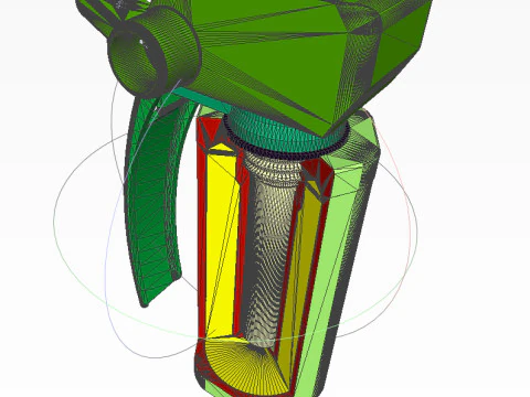 German DM51 hand grenade assembly printable moulage 3D Model