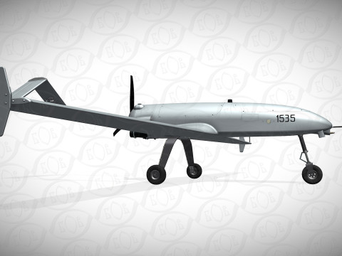 Ukrainian UAV AN196 LUTYI deep strike air drone 3D Model