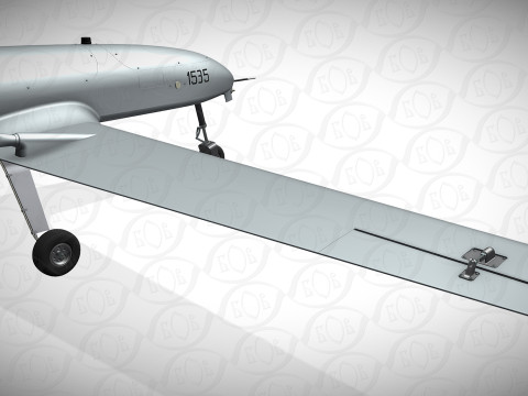 Ukrainian UAV AN196 LUTYI deep strike air drone 3D Model