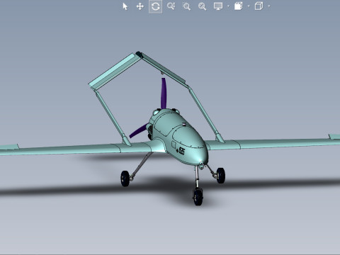 Ukrainian UAV AN196 LUTYI deep strike air drone 3D Model