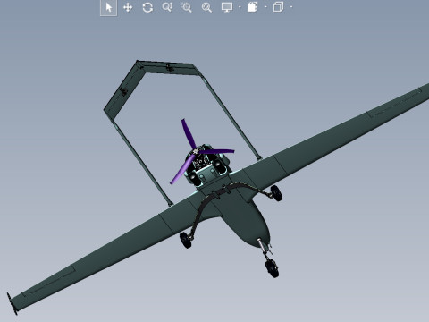 Ukrainian UAV AN196 LUTYI deep strike air drone 3D Model