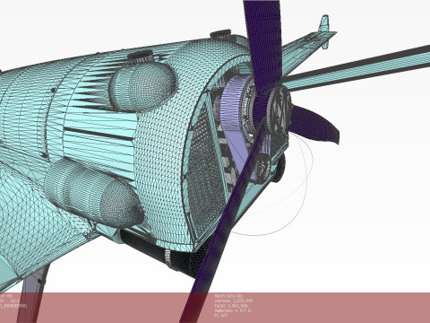 Ukrainian UAV AN196 LUTYI deep strike air drone 3D Model