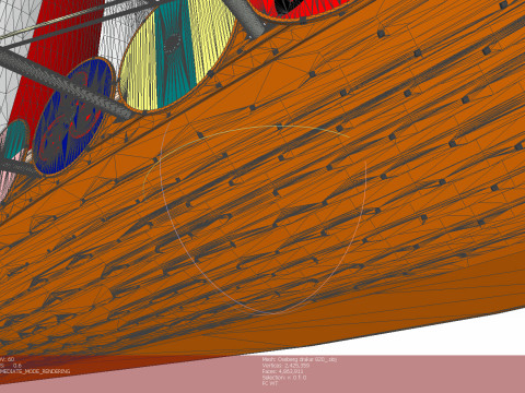 Drakkar is a Viking warship by Oseberg ship 820 AD 3D Model
