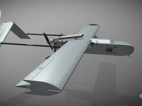 Ukrainian UAV FP-1 long range deep-strike air drone Fire Point 3D Model