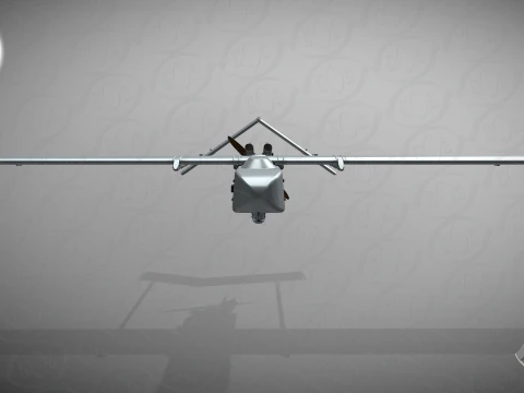 Ukrainian UAV FP-1 long range deep-strike air drone Fire Point 3D Model