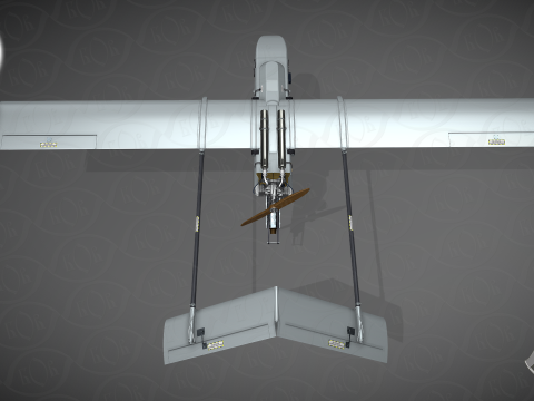 Ukrainian UAV FP-1 long range deep-strike air drone Fire Point Modèle 3D