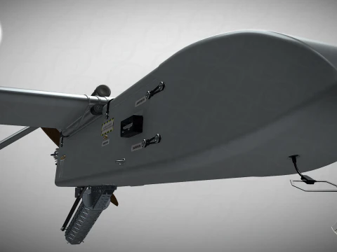 Ukrainian UAV FP-1 long range deep-strike air drone Fire Point 3D Model