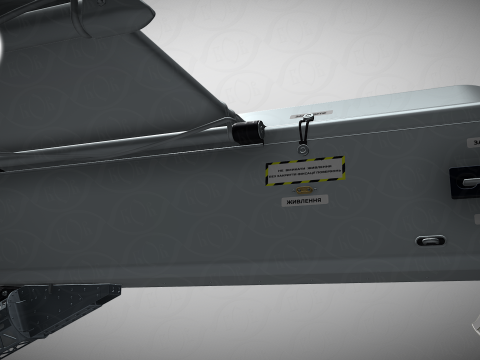 Ukrainian UAV FP-1 long range deep-strike air drone Fire Point Modèle 3D