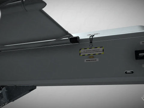 Ukrainian UAV FP-1 long range deep-strike air drone Fire Point 3D Model