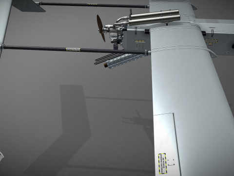 Ukrainian UAV FP-1 long range deep-strike air drone Fire Point Modèle 3D