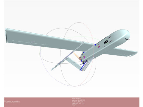 Ukrainian UAV FP-1 long range deep-strike air drone Fire Point Modèle 3D