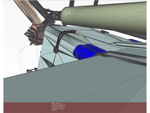 Ukrainian UAV FP-1 long range deep-strike air drone Fire Point 3D Model