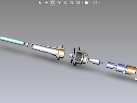 HERTZ HORN NAVAL SEA MINE DETONATOR FUZES SET Printable moulage Modelo 3D
