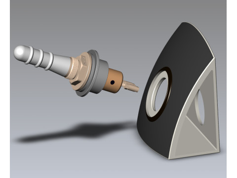 HERTZ HORN NAVAL SEA MINE DETONATOR FUZES SET Printable moulage Modelo 3D