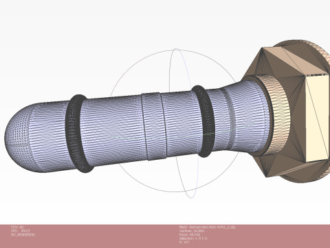 HERTZ HORN NAVAL SEA MINE DETONATOR FUZES SET Printable moulage Modelo 3D