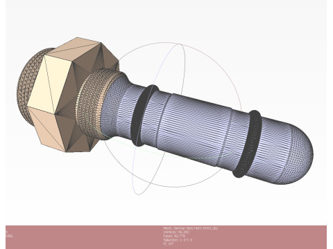 HERTZ HORN NAVAL SEA MINE DETONATOR FUZES SET Printable moulage Modelo 3D