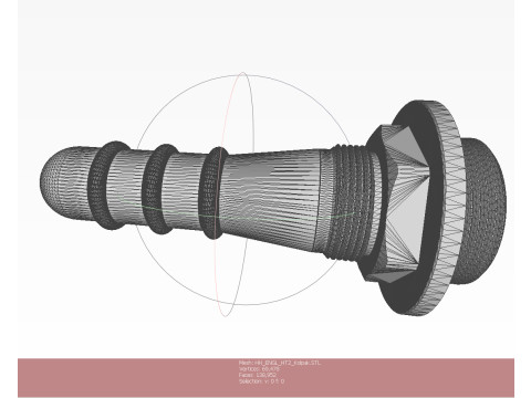 HERTZ HORN NAVAL SEA MINE DETONATOR FUZES SET Printable moulage Modelo 3D