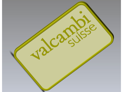 BARRA DE ORO 1oz VALCAMBI ONZA TROY Modelo 3D