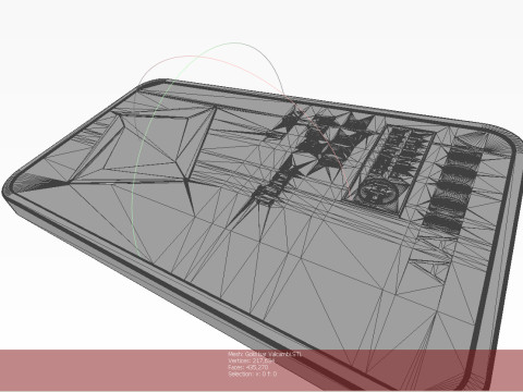 BARRA DE ORO 1oz VALCAMBI ONZA TROY Modelo 3D